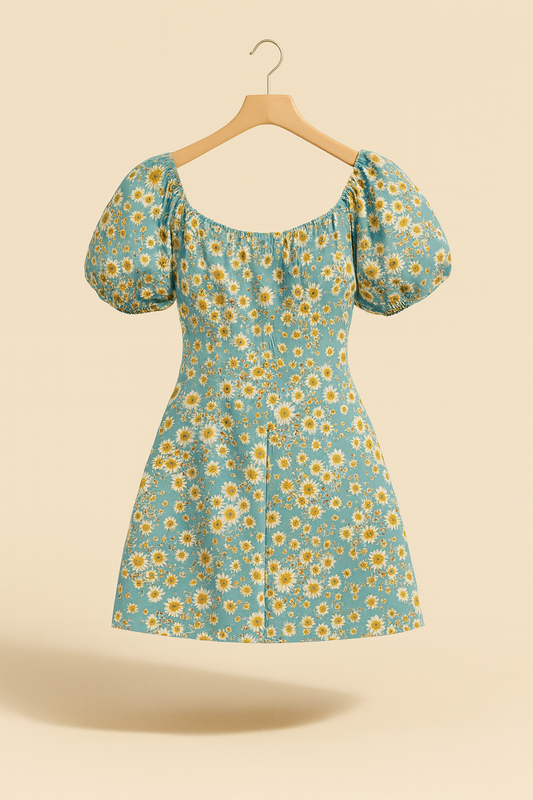 Vestido Veraniego Floral de Gasa – Estilo Casual