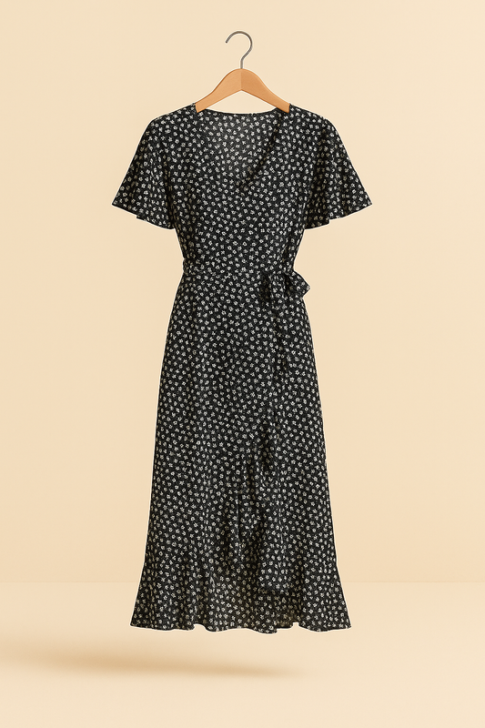 Vestido Bohemio de Gasa con Volantes