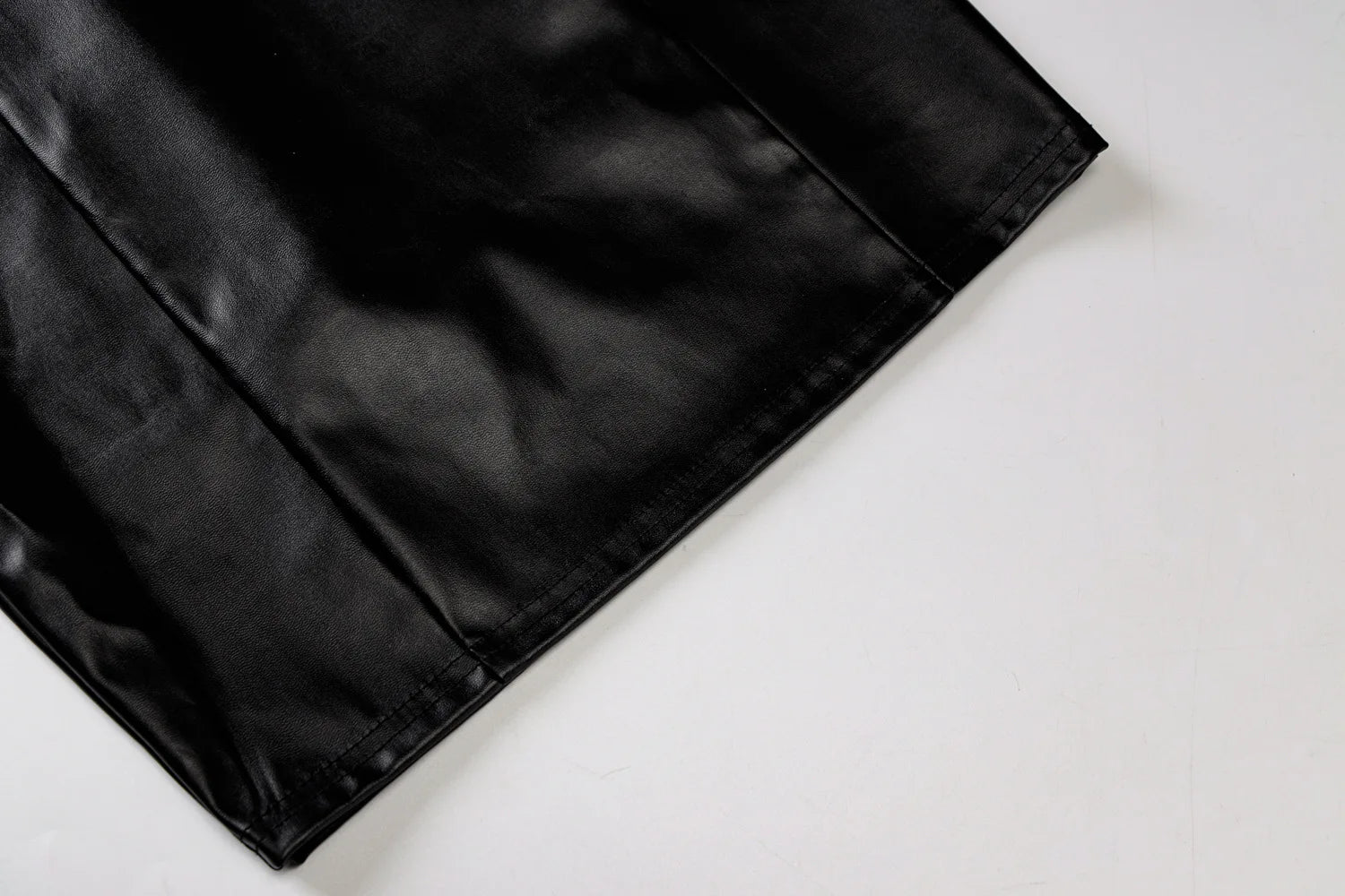 Mujer verano Sexy fiesta sin tirantes ceñido al cuerpo Pu cuero ajustado paquete cadera negro Mini vestido veraniego ropa femenina