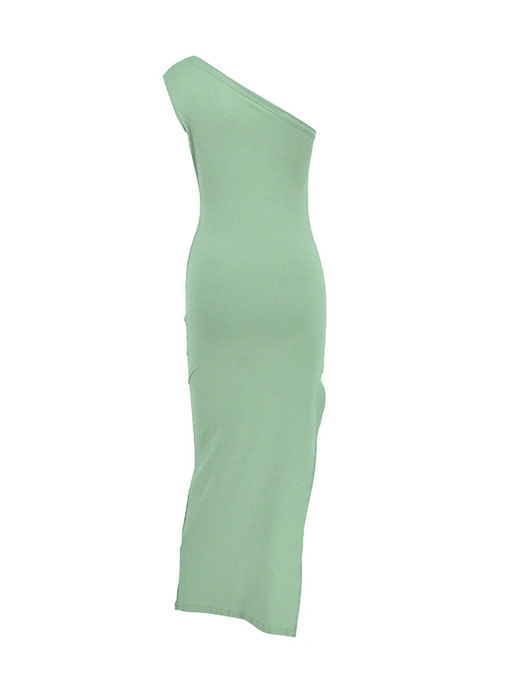 Maxivestido de verano para mujer, vestido Sexy dividido a la moda sin mangas con espalda descubierta, vestido ajustado informal para mujer, ropa de calle elegante para discoteca, vestidos de fiesta