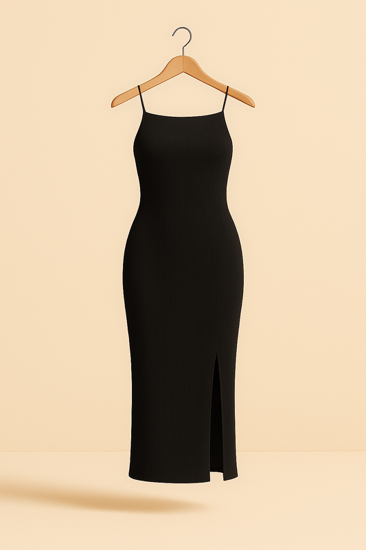 Vestido Largo Elegante con Abertura Espalda