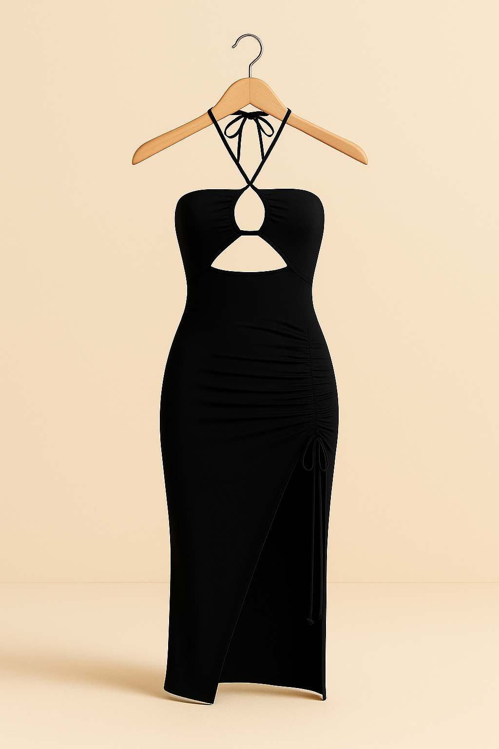 Vestido Midi de Fiesta con Espalda Descubierta