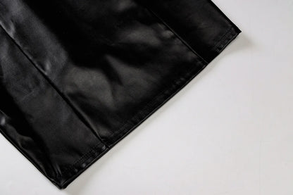 Mujer verano Sexy fiesta sin tirantes ceñido al cuerpo Pu cuero ajustado paquete cadera negro Mini vestido veraniego ropa femenina
