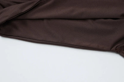 Mozision-minivestido Sexy fruncido drapeado Irregular para mujer, elegante vestido de fiesta plisado de cintura alta sin mangas con cuello alto