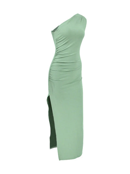 Maxivestido de verano para mujer, vestido Sexy dividido a la moda sin mangas con espalda descubierta, vestido ajustado informal para mujer, ropa de calle elegante para discoteca, vestidos de fiesta