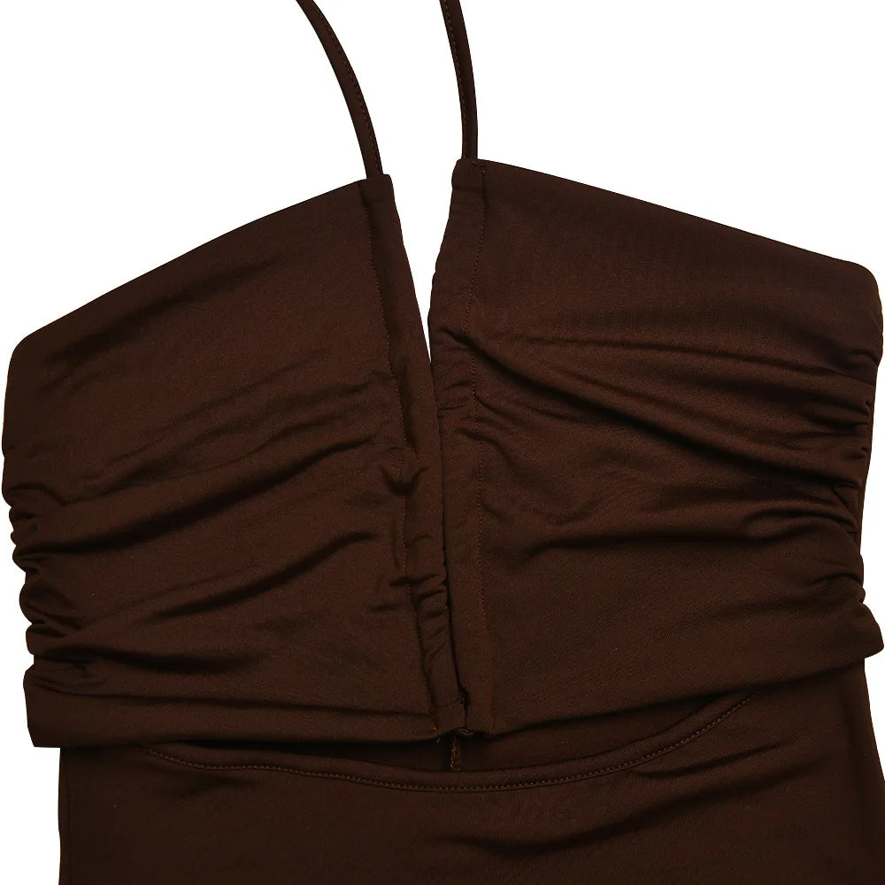 Vestidos sexis sin mangas por debajo de la rodilla con espalda descubierta Para Mujer, vestido ajustado Para fiesta y Club nocturno, Vestidos ceñidos Para Mujer