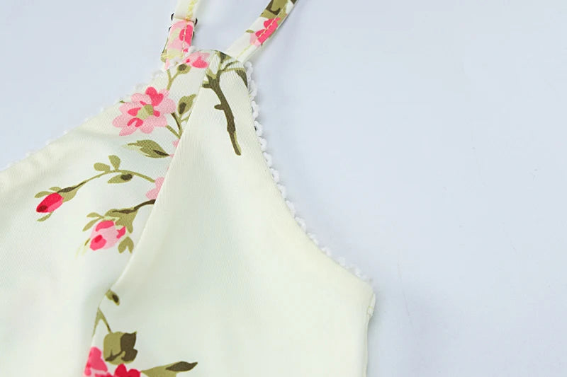 Dulzura-ropa Sexy Y2K con estampado Floral, sin mangas, Espalda descubierta, vestidos largos ajustados para mujer, traje elegante para fiesta de cumpleaños y Club 2023